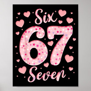 Poster La Saint-Valentin 67 Meme Rempli de Cœurs Drôle S