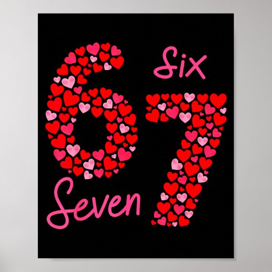 Poster La Saint-Valentin 6-7 Meme Six Sept 6 7 Saint-Vale (Devant)