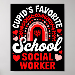 Poster la Saint-Valentin de la travailleuse sociale préfé