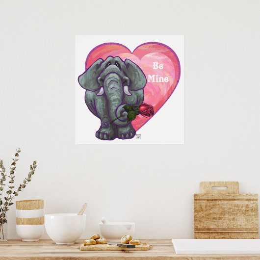 Poster La Saint-Valentin des éléphants (Cuisine)