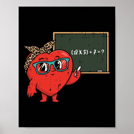 Poster La Saint-Valentin des enseignants 6 7 Équation mat (Devant)