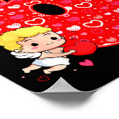 Poster La Saint-Valentin Six Sept Cœurs 6 7 Meme Gen Alph (Coin)