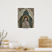 Poster La Sainte Claire D'AssiseDétail Par Giotto Di Bond (Cuisine)