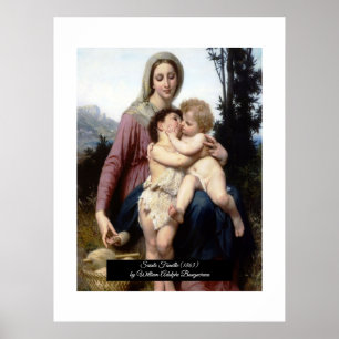 Poster La Sainte Famille de Bouguereau