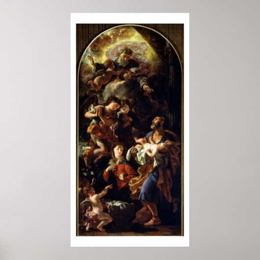 Poster La Sainte Famille (huile sur toile) (Devant)