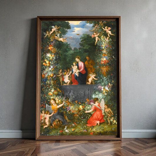 Poster La Sainte Famille, Jan Brueghel