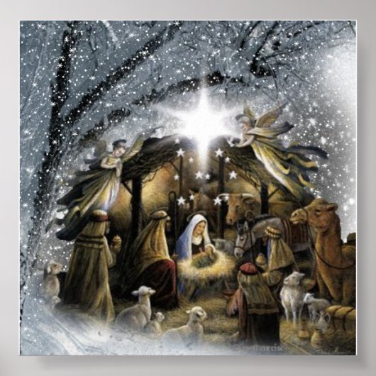 Poster la sainte nativité (Devant)