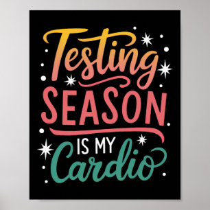 Poster La saison des tests est ma journée de test cardio