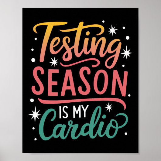 Poster La saison des tests est ma journée de test cardio  (Devant)
