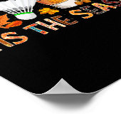 Poster La saison Leopard Citrouille Bydminton Halloween F (Coin)