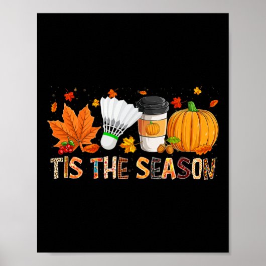 Poster La saison Leopard Citrouille Bydminton Halloween F (Devant)