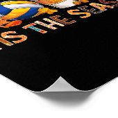 Poster La saison Leopard Citrouille Volleybyll Halloween  (Coin)