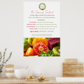 Poster La salade des Verts (Cuisine)