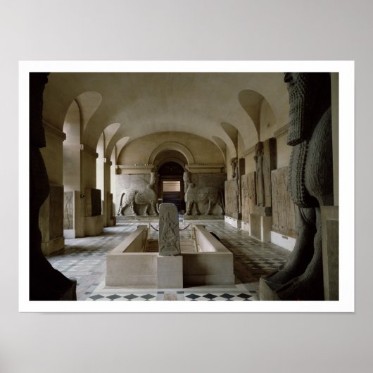 Poster La salle assyrienne du Louvre à Paris (photo) (Devant)