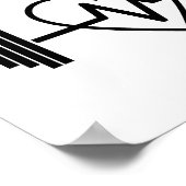 POSTER LA SALLE DE FITNESS EST LA VIE (Coin)