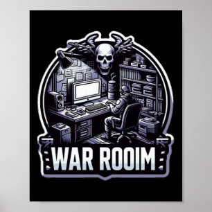 Poster La Salle De Guerre Minimaliste Se Concentre Sur Ce