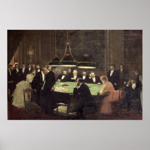 Poster La salle de jeu au casino, 1889