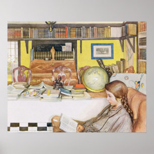 Poster La salle de lecture, pub. dans "Lasst Licht Hinin"