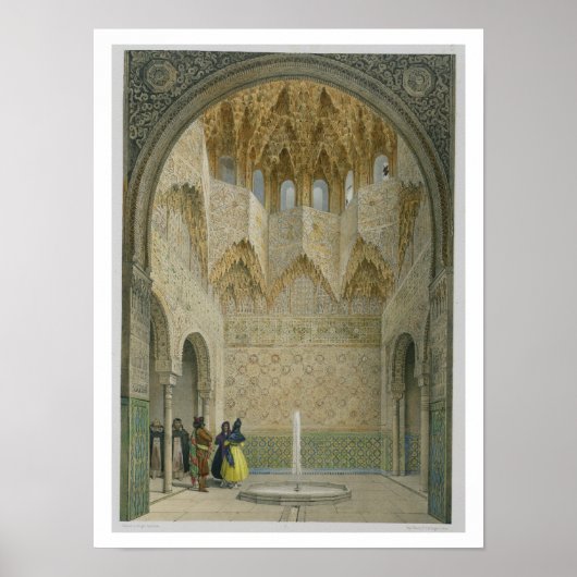 Poster La Salle des Abencersédiants, l'Alhambra, Granad (Devant)
