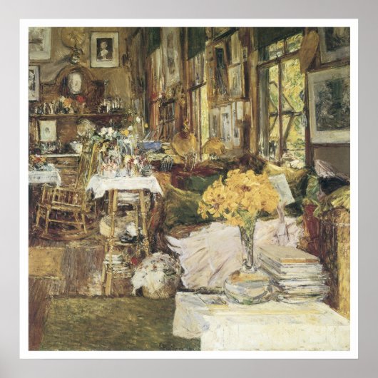 Poster La Salle des Fleurs, 1894 Childe Hassam (Devant)