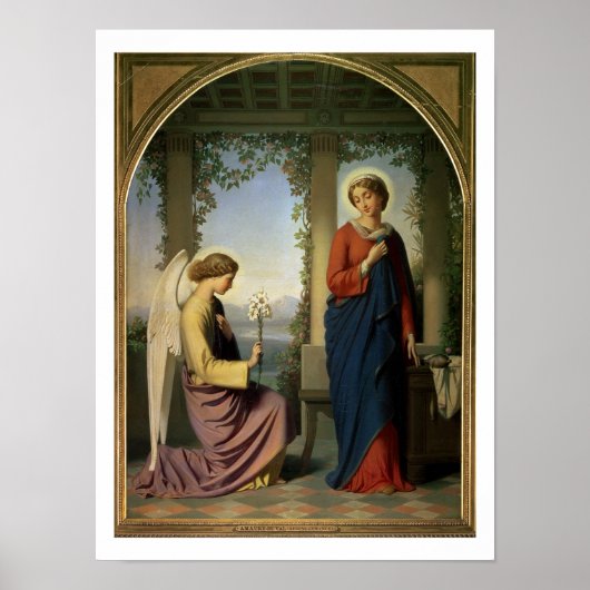 Poster La Salutation angélique, ou Annonciation, 1860 (Devant)