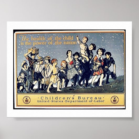 Poster La Santé De L'Enfant Est Le Pouvoir De La Nation (Devant)