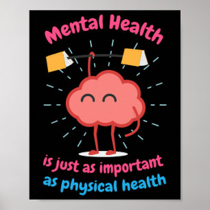 Poster La santé est juste la santé physique Motivation 