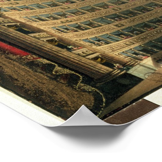 Poster La Scala, Milan, lors d'une représentation (Coin)