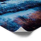 Poster La scape de l'hiver dans le village de Carpathian  (Coin)