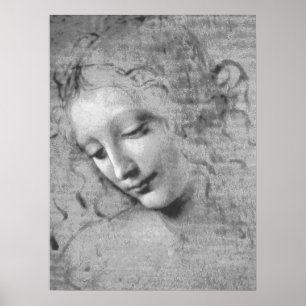 Poster La Scapigliata by Leonardo da Vinci