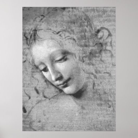 Poster La Scapigliata by Leonardo da Vinci (Devant)