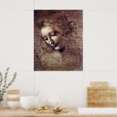 Poster La Scapigliata - da Vinci - c1508 (Cuisine)