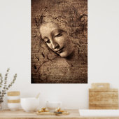 Poster La Scapigliata par Leonardo da Vinci (Cuisine)
