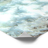 Poster La scène d'aquarelle de plage animée (Coin)