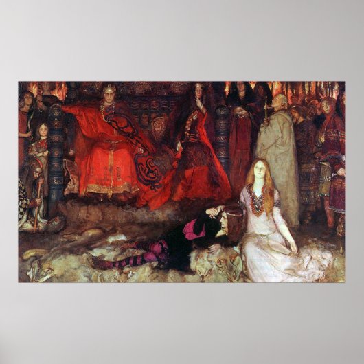 Poster La scène de la pièce dans "Hamlet" (Devant)