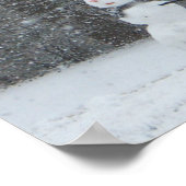 Poster La scène de neige hivernale du voisin (Coin)