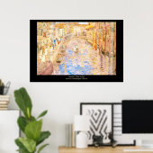 Poster La scène du canal vénitien de Maurice Prendergast (Bureau à domicile)