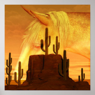 Poster La Scène Du Désert Extérieur