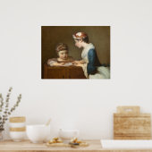 Poster La Schoolmistress - Jean-Siméon Chardin Art (Cuisine)