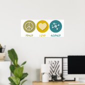 Poster La science de l'amour pour la paix (Bureau à domicile)