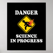 Poster La science en danger en cours - Flamme Humour de p (Devant)