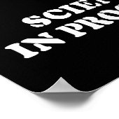 Poster La science en danger en cours - Flamme Humour de p (Coin)