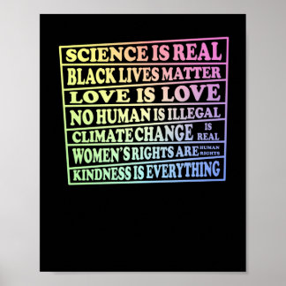 Poster La science est réelle - Vies noires - L'amour est 