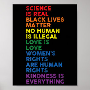 Poster La science gay pride est une vraie vie noire femme