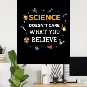 Poster La Science Ne Se Soucie Pas De Ce Que Vous Croyez (Bureau à domicile)