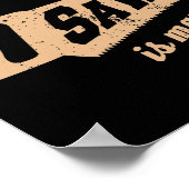 Poster La sciure est Parties scintillant humaine humour d (Coin)