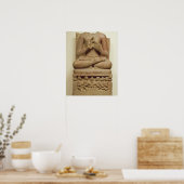 Poster La sculpture de Bouddha dans l'attitude de prêcher (Cuisine)