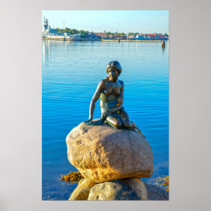 Poster La sculpture de la Petite Sirène, Copenhague, Dane