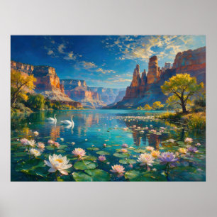 Poster La seconde vie de la rivière - Un paysage surréali