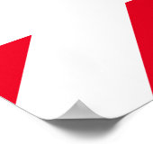 Poster La Sécurité Commence Ici Citation Rouge Blanc Au T (Coin)